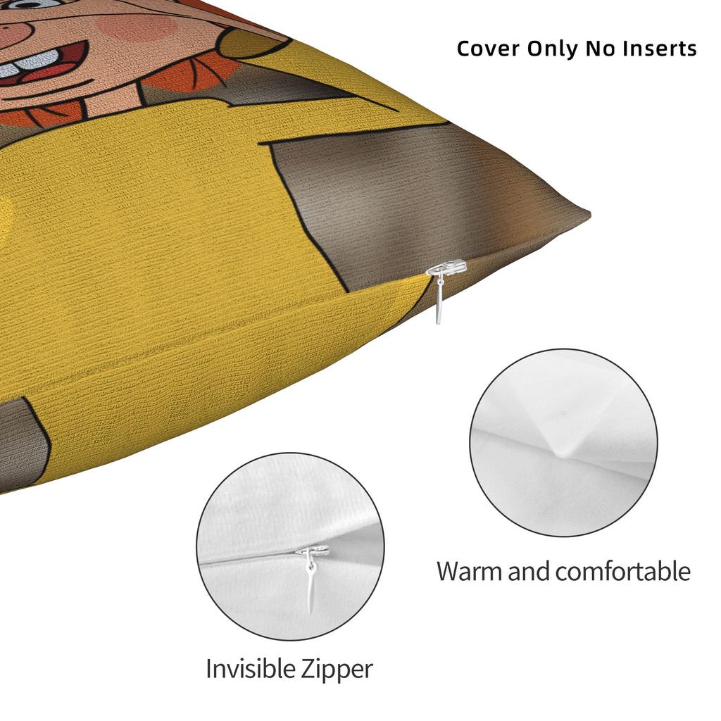 P-Pumuckls Pillow Case Cute Funny Pillow Cover Square Pillowcases For Office Car Home Decor