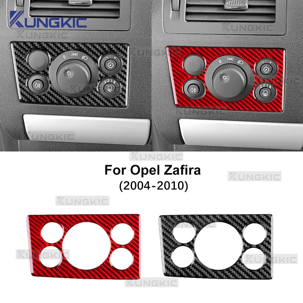 Настоящая мягкая карбоновая наклейка для Opel Zafira B 2004 2005 2006 2007 2008 2009 2010 LHD Автомобильная рамка-отделка регулировки фар