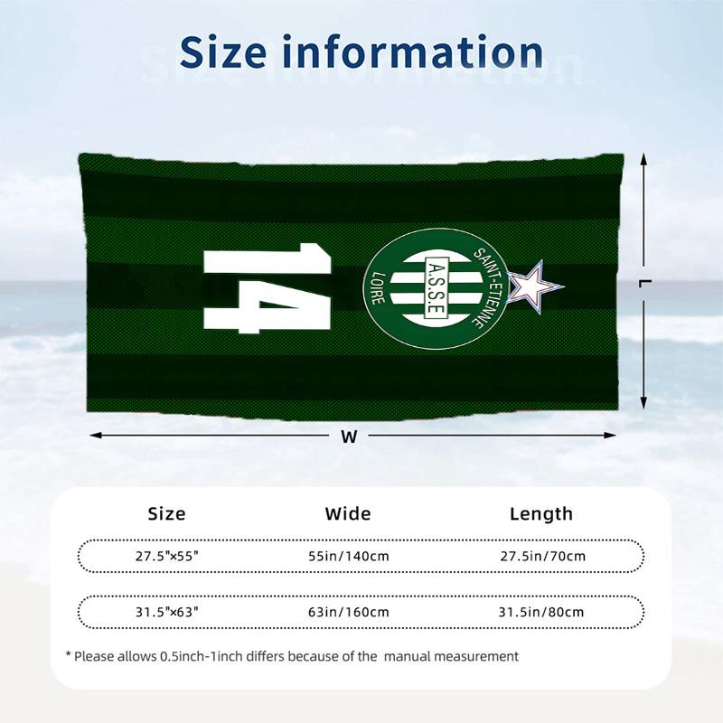 AS Saint Etienne Beach towels also serve as bath towels summer essential a musthave for the outdoors the beach and the pool