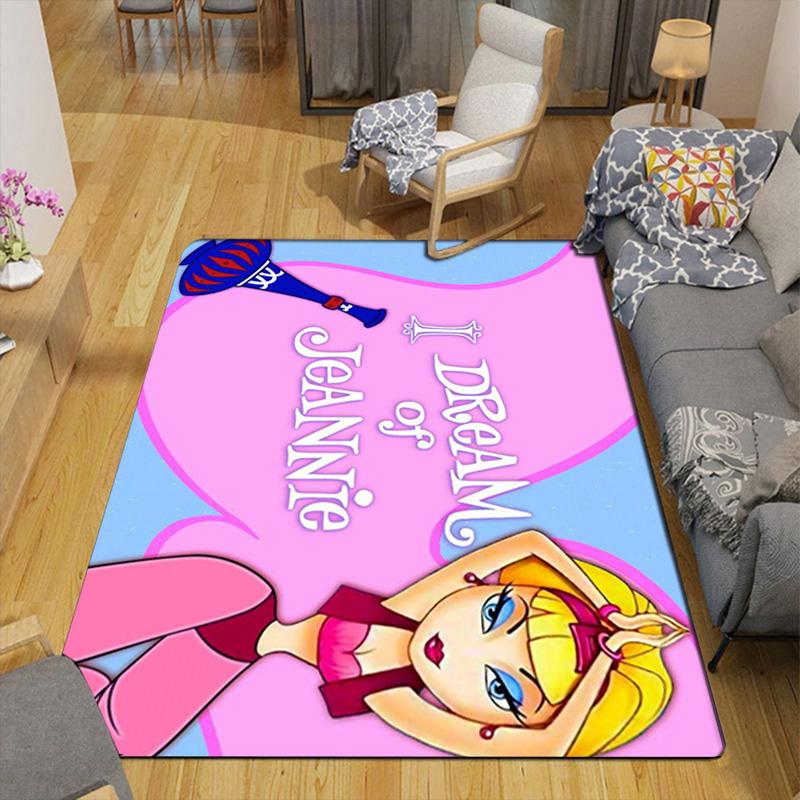 Stylish Cartoon Girl Rug Floor Mat for Living Room or Bedroom Soft and Comfortable Carpet a Gift for Birthday and Holiday.MFF0918225