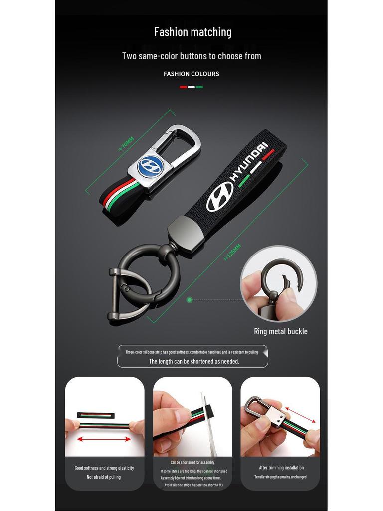 Hyundai Elantra Key Case for Langdong, Reina, Ix35, Ruiyi, Sonata 8 - Folding Old Buckle Shell Bag