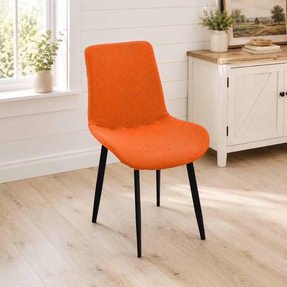 Curved Integrated Seat Cover Soft Backrest Protector Dining Chair Cover  for Home Decoration