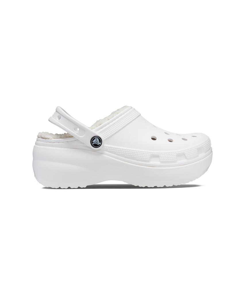 Женские кроксы Classic Platform Lined - Белый / 207938-100