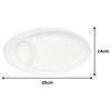 NARUMI 25cm Sushi Beet Made In Plate, White, Japan, 51031-5758