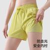 Спортивные шорты антипросвечивающие тренировочные беговые шорты женские фитнес йога свободные дышащие сетчатые фитнес брюки