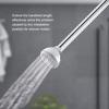 Bras de douche d'extension 15 cm en acier inoxydable chromé 1/2" pour pommeau (montage plafond)