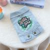 Designer Dog Denim Jacket - Cute  Stylish Princess Style with Fun Prints for Small Dogs Pet Jeans Vest