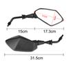 For Scooter E-Bike Motocycle Motorcycle Mirror Back Side Convex Mirror 8mm 10mm Handle Bar End Side Rearview Mirrors 1 Pair