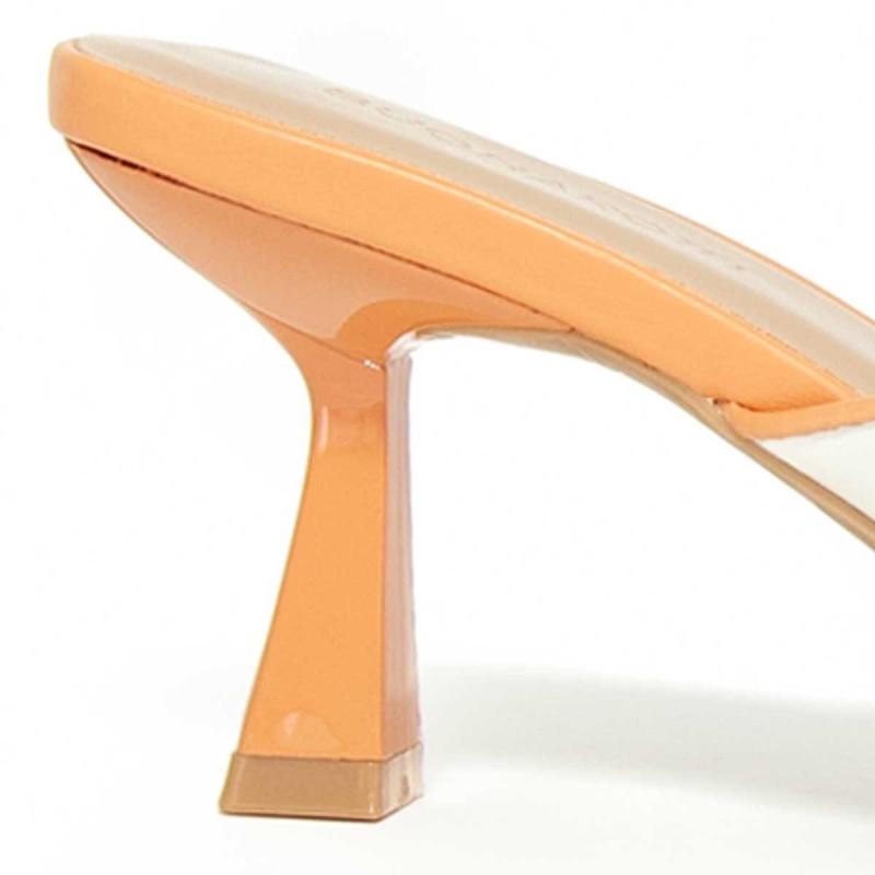 Zapato De Tacón Con Talón Descubierto Y Puntera Cerrada Bicolor Para Mujer Montevita Reist 105279