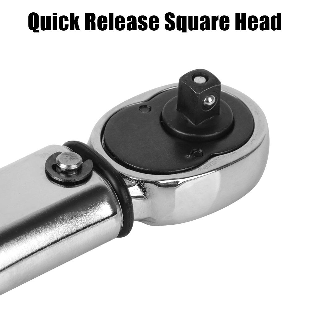 Регулируемый динамометрический ключ с приводом 1/4 дюйма для автомобиля, велосипеда, мотоцикла, микрометр, гаечный ключ 5-25 нм, ручной инструмент