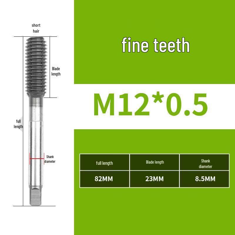 Кобальтовый метчик для глухих резьб Jundingying M12