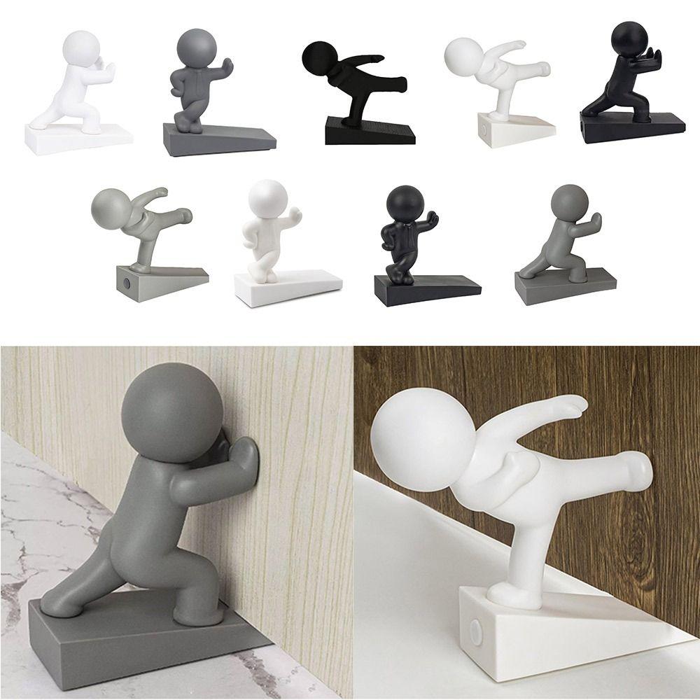 No Drilling Door Stopper Cartoon Door Bumper Funny Decorative Door Stop  for Home&Bedroom