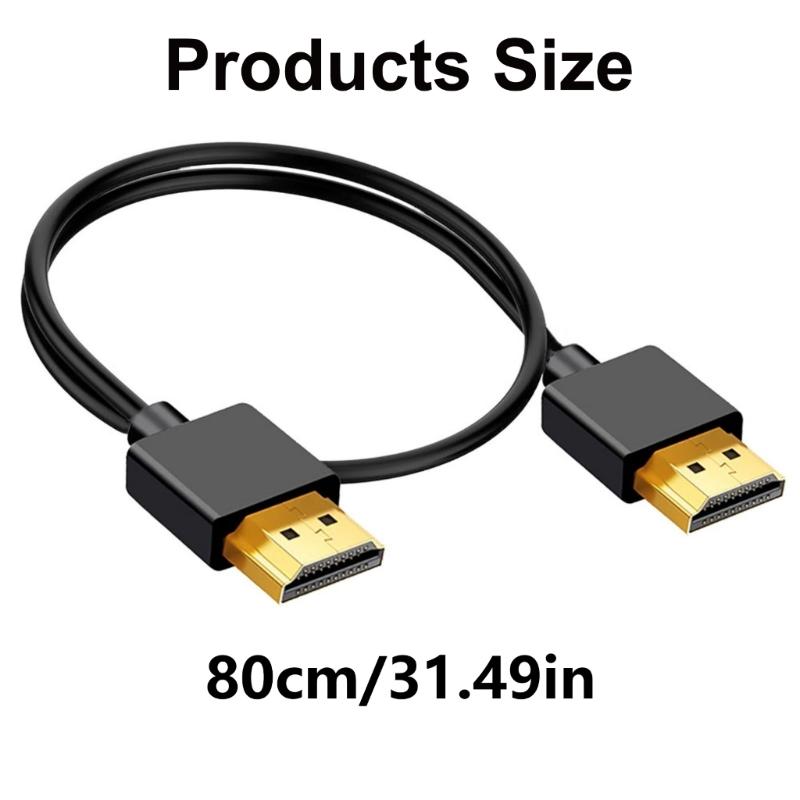 Мягкий кабель HDTV OD3,2 мм, 4K HDTV на HDTV, поддержка 4K@60 Гц, 18 Гбит/с, 2160p, 1440p, 1080p, для игровых приставок, проекторов