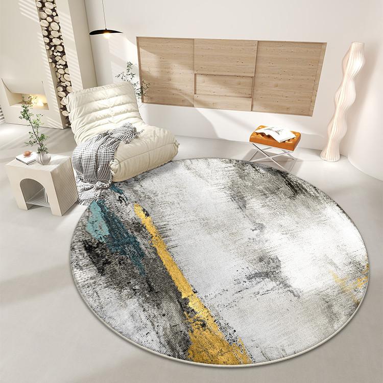 Минимализм Декор Круглый Ковер для Гостиной Абстрактный Большой Площади Противоскользящие Коврики Холл Спальня Диван Легко Чистить Коврик для Стула Кабинет