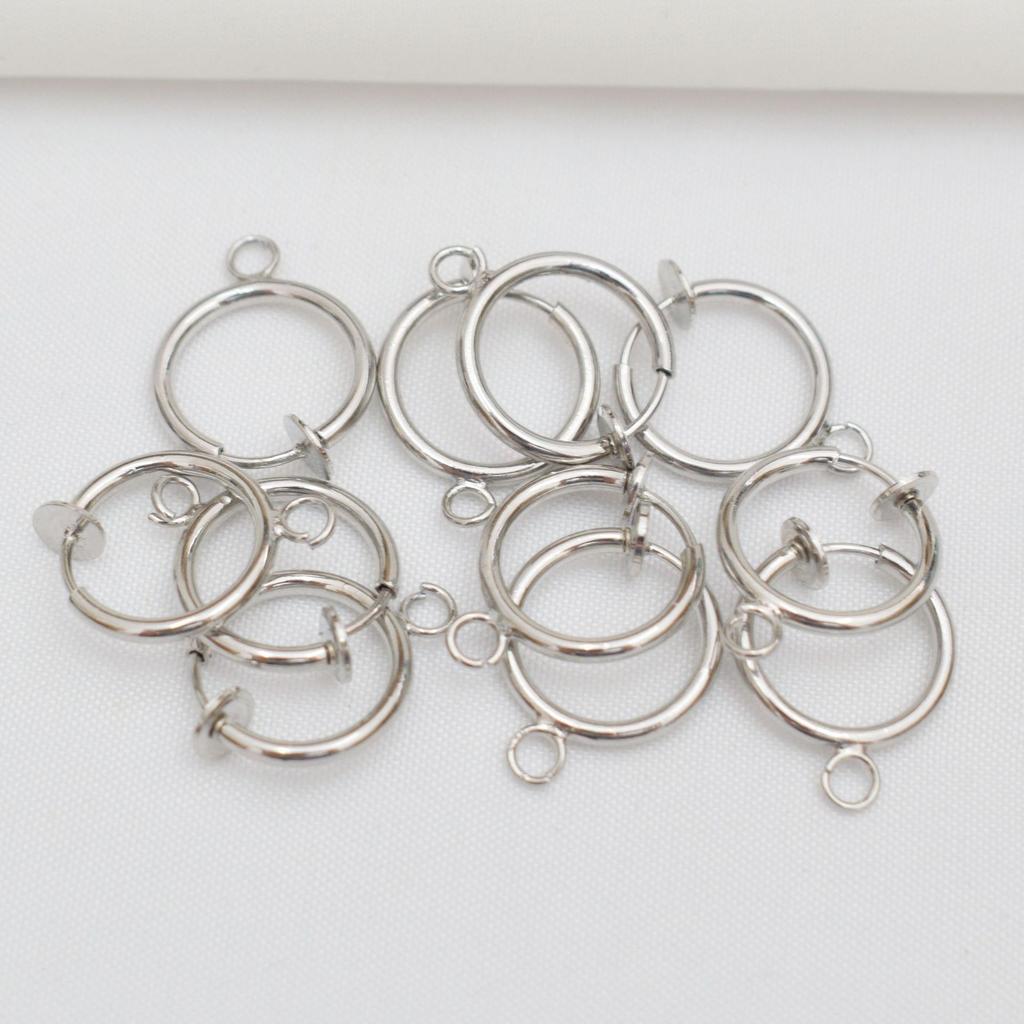 10 шт. модные невидимые безушные клипсы для ушей 13 мм пружинные клипсы для ушей с подвесными аксессуарами для самостоятельной работы