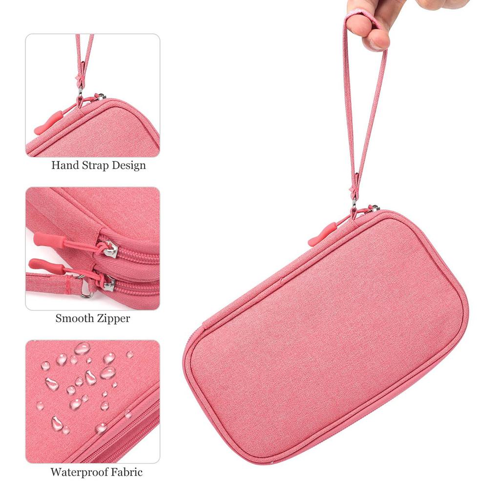 Сумка-органайзер для электронных аксессуаров, водонепроницаемый дорожный футляр для аккумулятора, шнуры для зарядки, зарядные устройства, мышь, наушники, флэш-накопитель