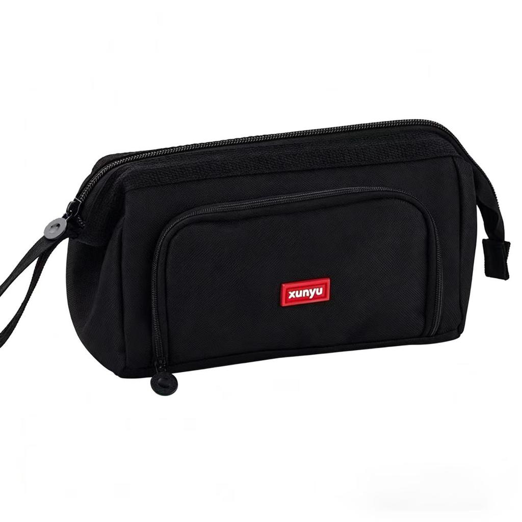 Portable Pen Bag With Large Capacity Pen Holder, Children's Multi-functional Pencil Case