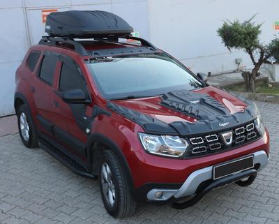 Комплект накладок на капот DRAGON (3 шт) для Dacia Duster 2018-2024 гг