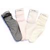 Sexy Dot Lace Socks Women Transparent Mesh Ankle Socks Ladies Ultra-Thin Princess Tulle Socks Female Meias