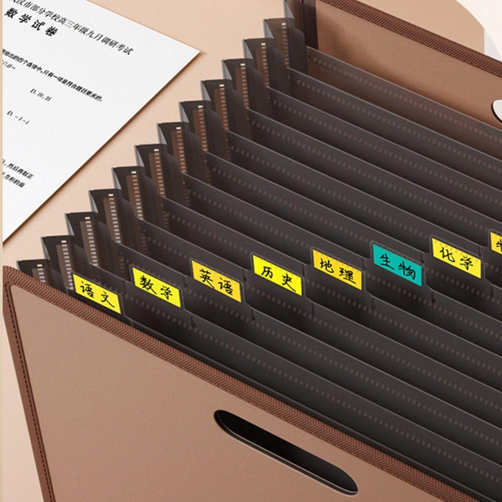 Large Capacity Test Paper Storage Bag Expandable Document Organizer A4 File Folder School Office