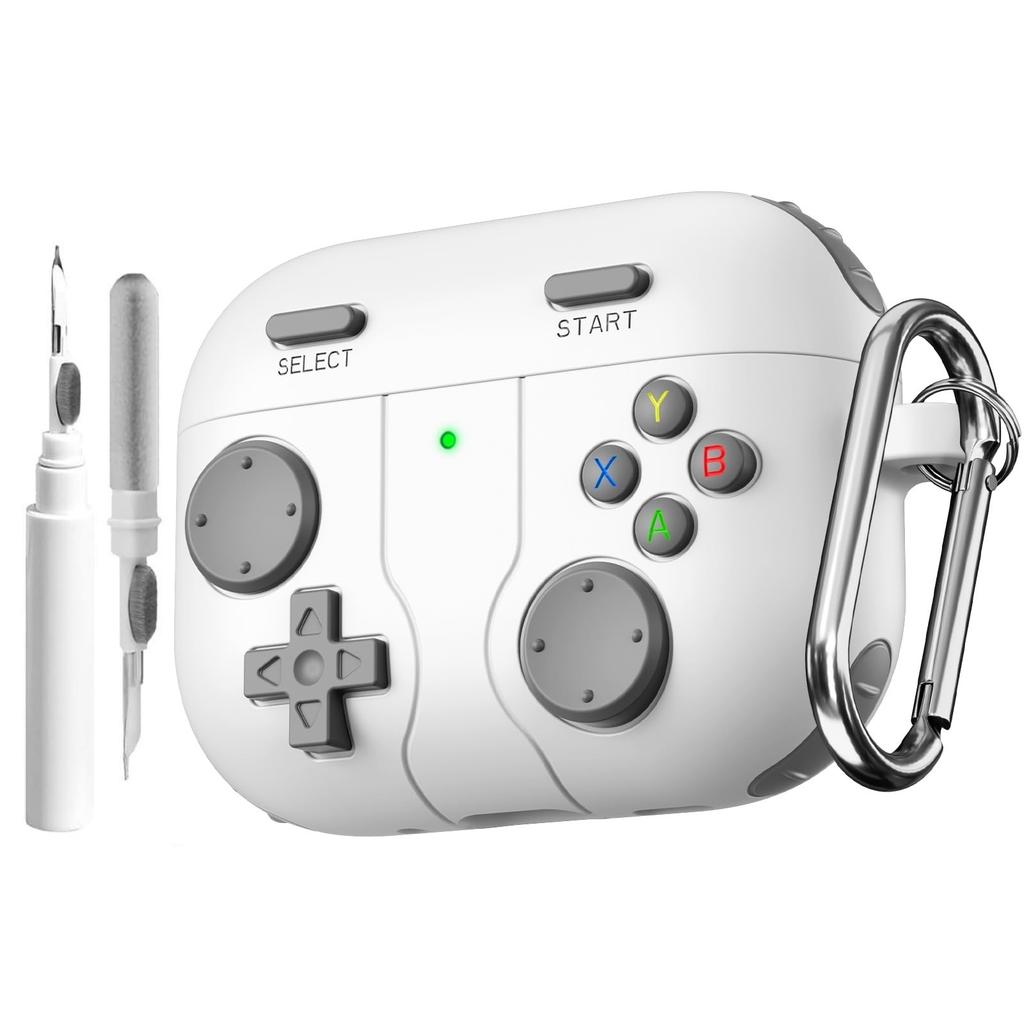 Милый чехол с гравировкой в виде цветка для AirPods Pro 3 Case 2025 с чистящим набором, противоударный силиконовый чехол для AirPods Pro 3-го поколения