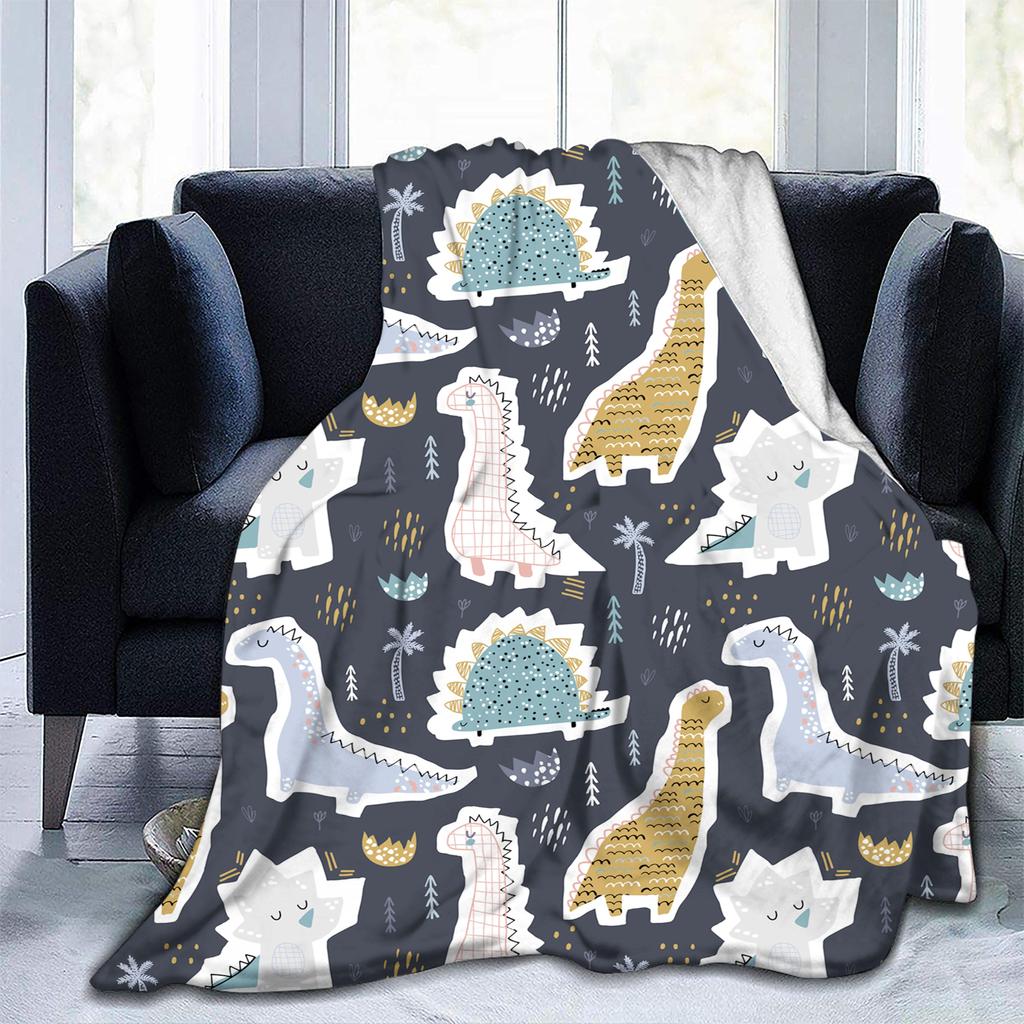 SHUIHAN Dinosaur Throw Blanket Kids Boys Animal Flannel Fleece Blanket Dinosaurs Blankets for Couch Sofa Bedroom Living Room