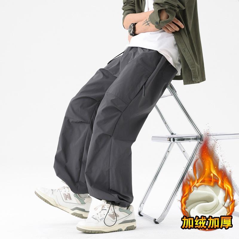 Мужской армейско-зеленый парашютный комбинезон, весенне-осенний, водонепроницаемый и ветрозащитный, свободный, повседневный, альпинистский, зарядные брюки