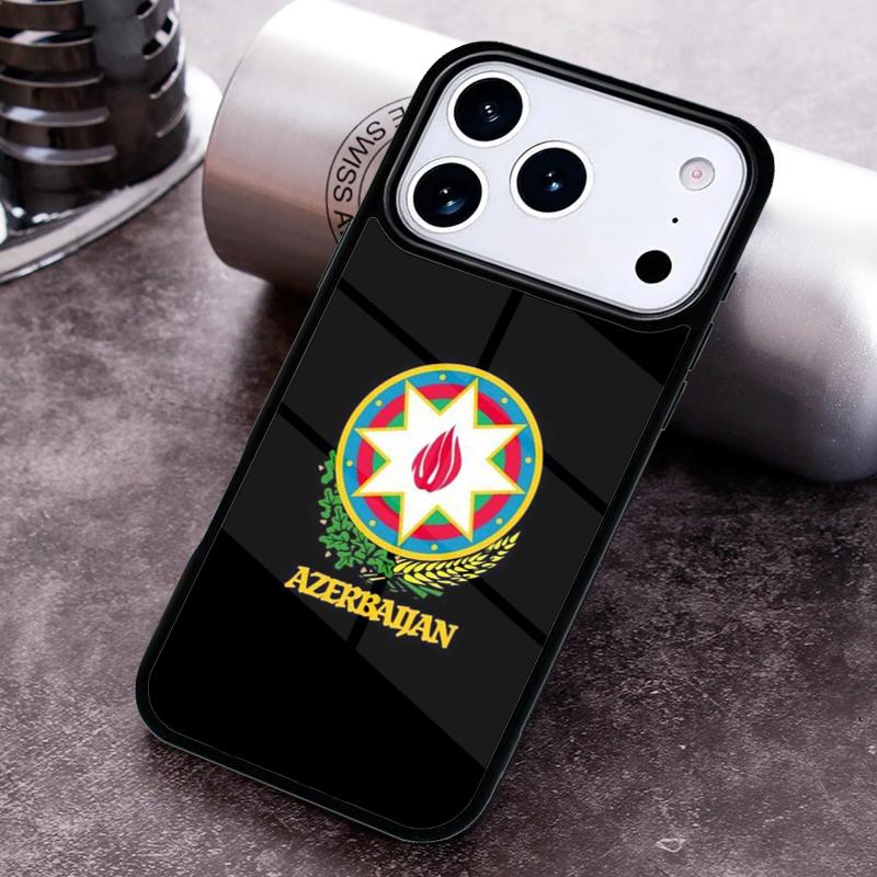 Чехол для телефона с флагом Азербайджана для iPhone 17 16 15 14 13 12 11 Pro Max Plus 17Air Мягкий силиконовый чехол