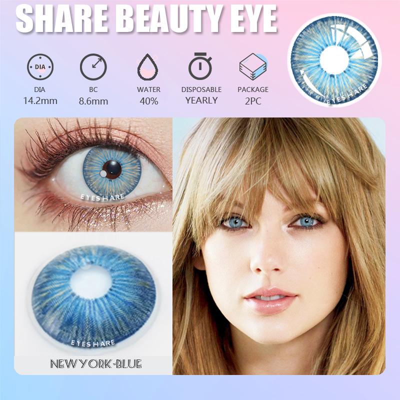 Eyeshare Cosplay Contact Lenses Big Eye Anime Colored Contactlen Blue Lens Red Contact Fashion Soft Color Cosmetic Lenses for Halloween