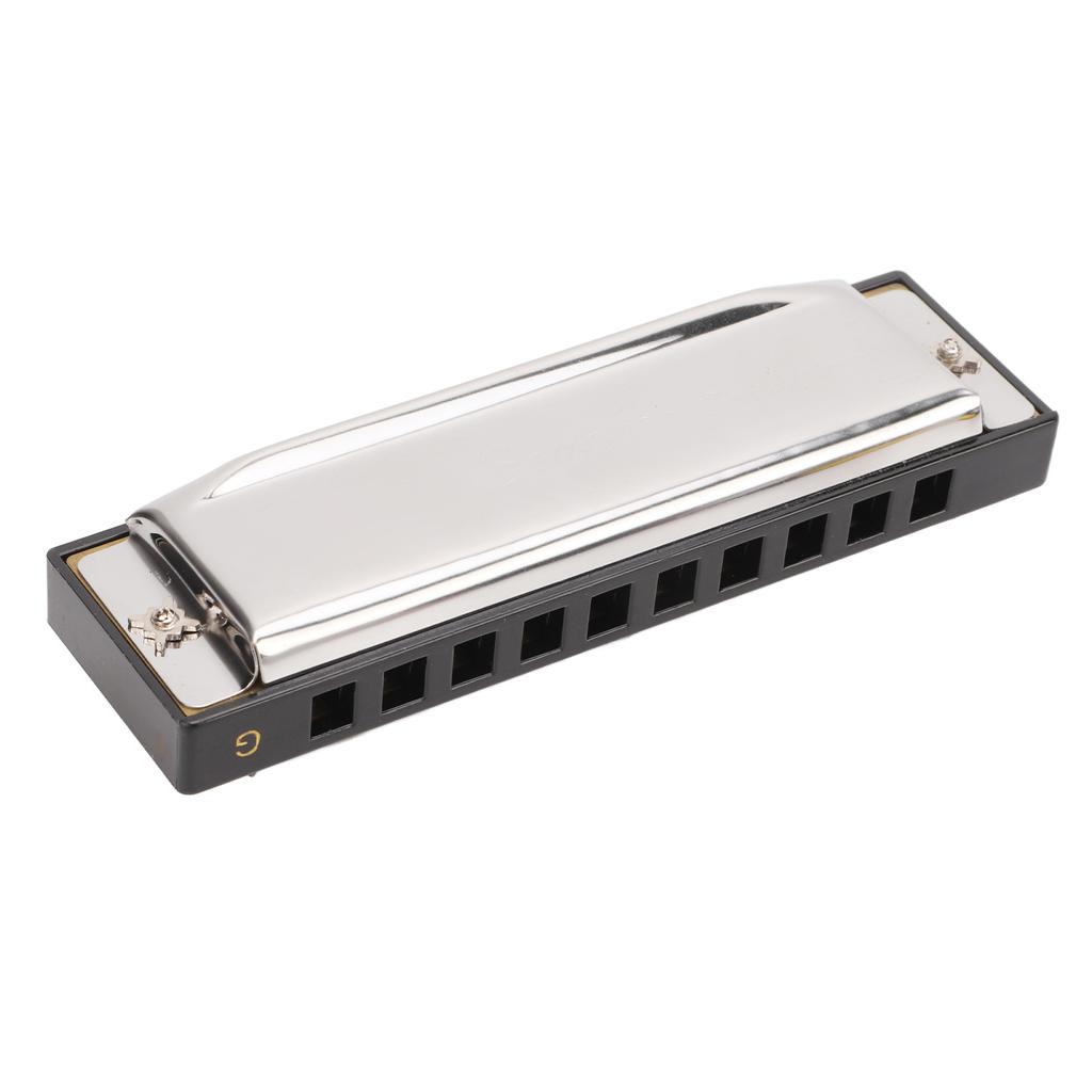 Губная гармошка G Key, 10 отверстий, 20 тонов, губная гармошка, устойчивая к коррозии, портативная губная гармошка для начинающих детей