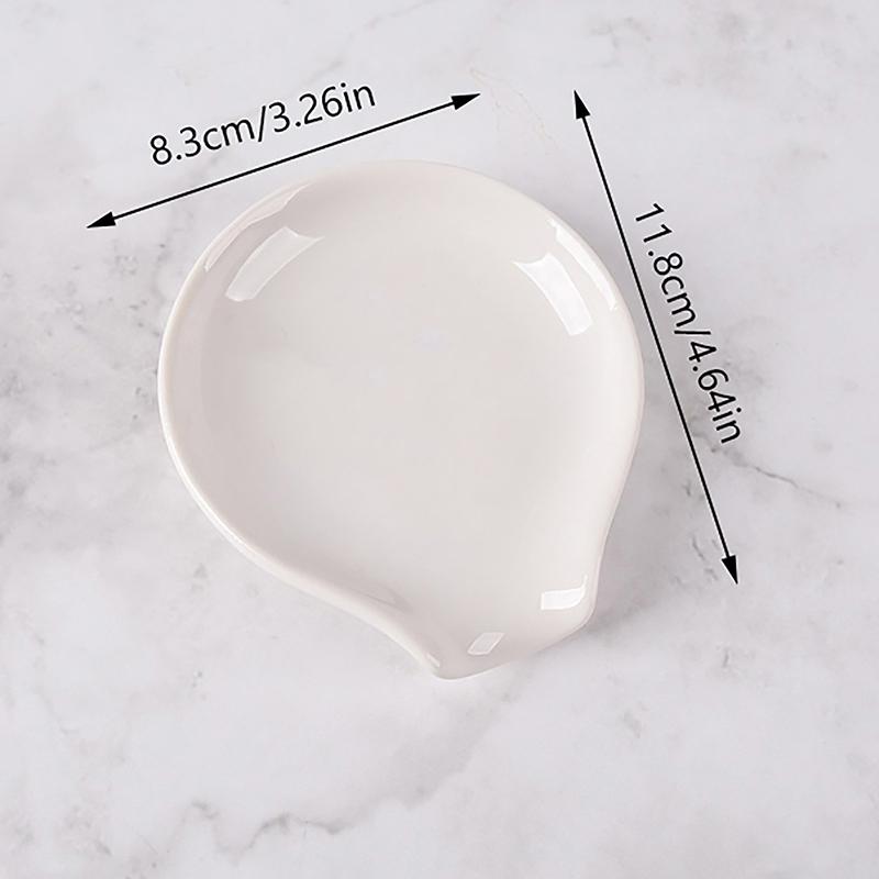 Многоцелевая керамическая подставка для ложки Белая подставка для ложки Подставка для ложки Кухонная утварь Посуда Подставка для ложки Ложка