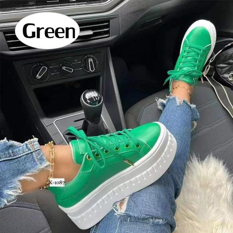 Новые женские модные кроссовки на платформе, туфли на шнуровке, женская обувь, кроссовки на танкетке для женщин, женская обувь