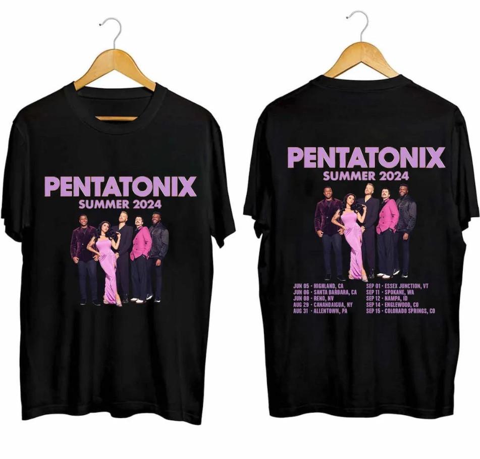 Pentatonix Summer 2024 Tour T-Shirt Mens Womens Tees Top, size S-4XL