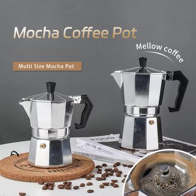 Кофеварка Moka Pot Classic Italian Café, инструменты для заваривания кофе, кофеварка эспрессо 50/100/150/300/450 мл, алюминиевые аксессуары для кафе, итальянская кофемашина