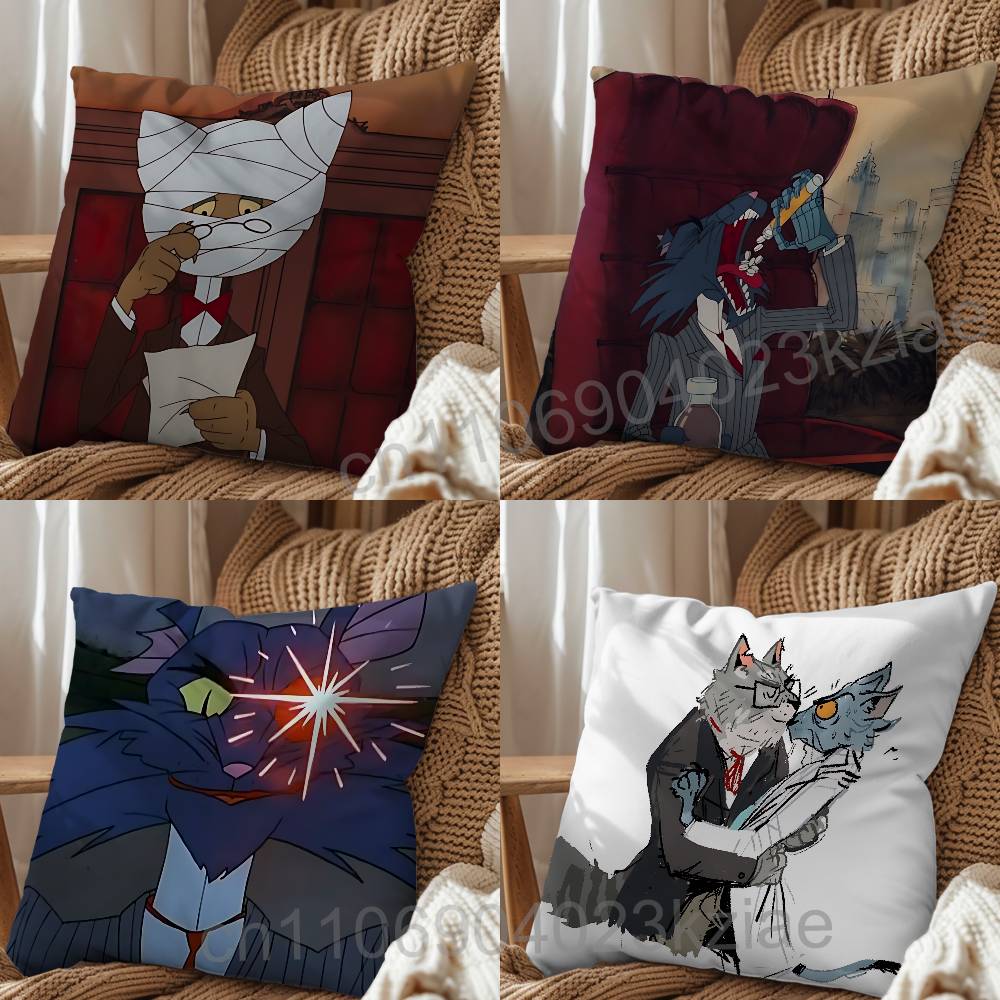 Adult comedy Cat City pillow cover living room sofa cushion cover bedroom room bed pillow cover home decoration