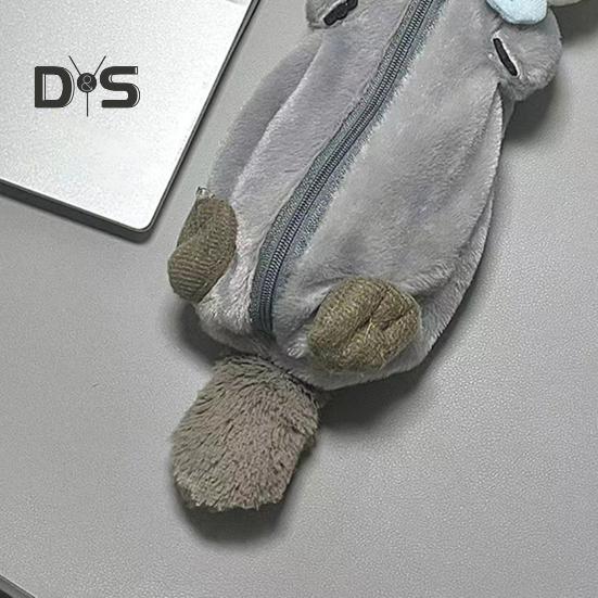 Пенал в форме морской выдры, вместительный пенал с застежкой-молнией, органайзер для канцелярских принадлежностей, сумка для хранения ручек