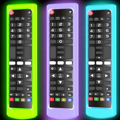 Светящийся силиконовый чехол для пульта ДУ серии LG AKB, противоскользящий защитный чехол для телевизора и видеомагнитофона