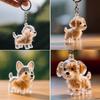 Hair Grooming Pet Hair Keychain Dog Shape Puppy Pendants Dog Hair Storage Box Pet Lovers