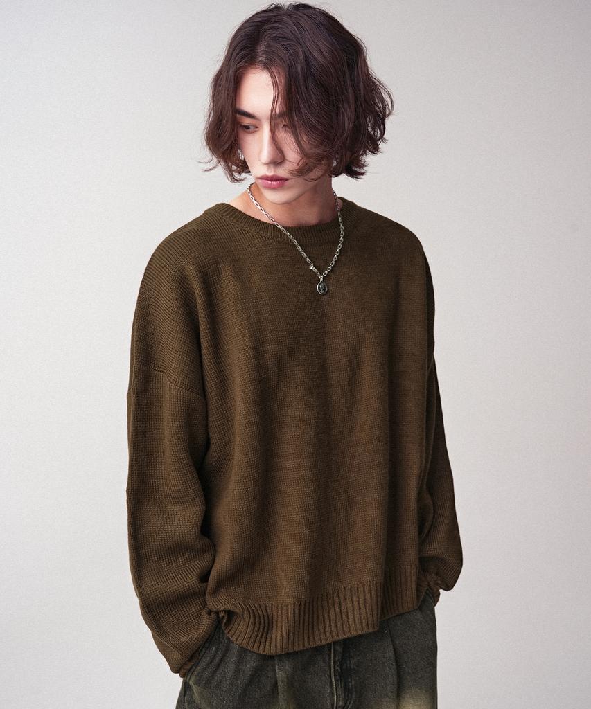 AVANDRESS Моющийся джемпер с круглым вырезом Hachi Knit_8Цветов
