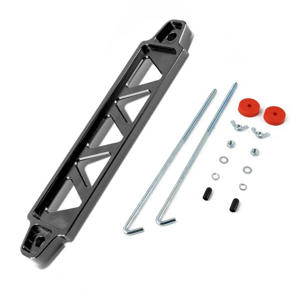 218mm / 190mm Aluminum Universal Battery Auto Battery Tie Down Mount Holder Bracket Brace Bar for Honda Civic EK EG