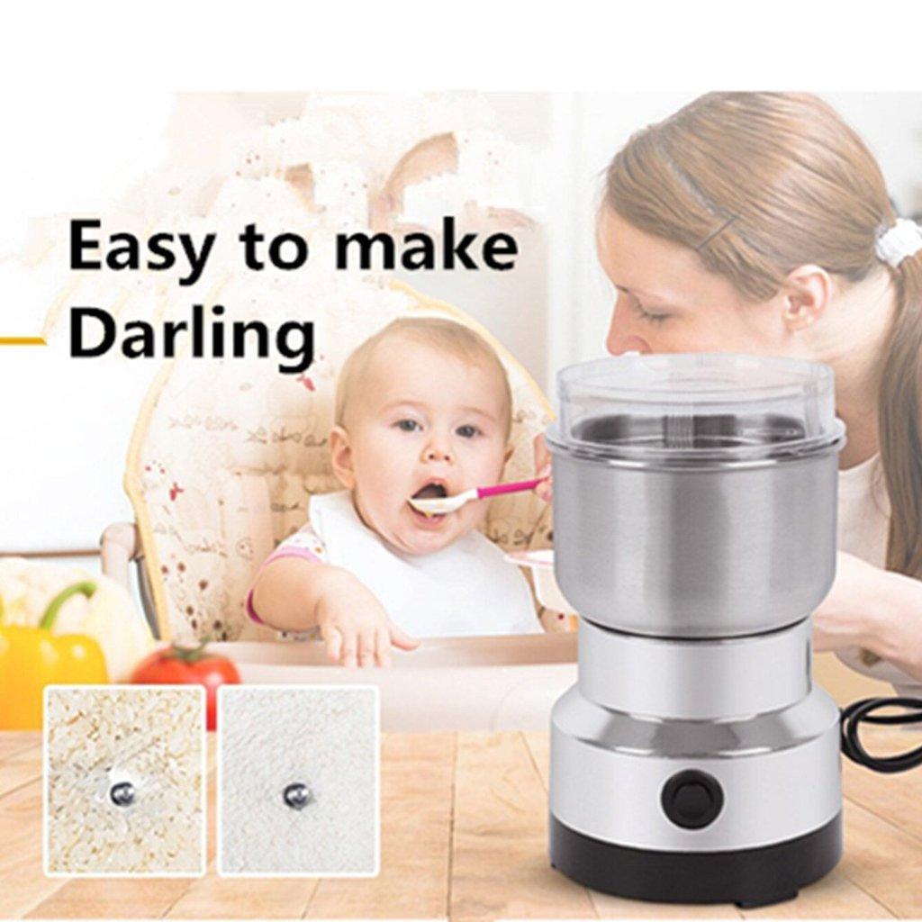 Coffee Grinder With Detachable Blade System For Fresh Beans And Spices Preparation