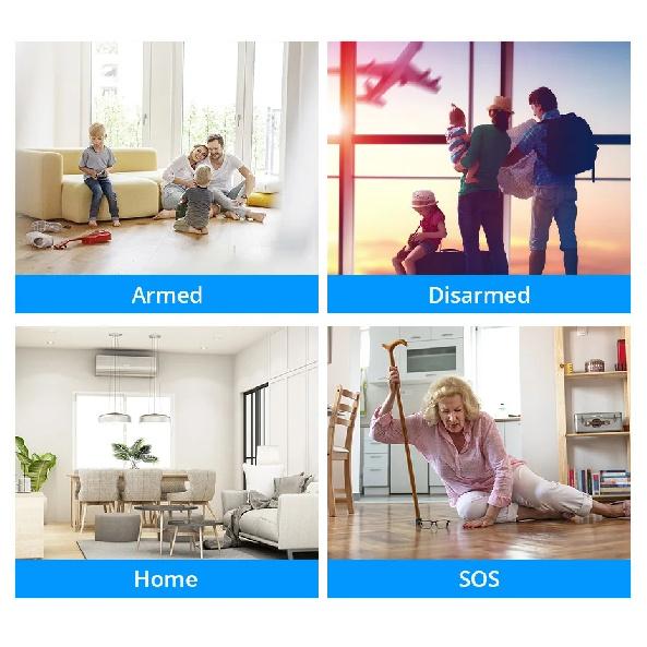 KERUI Tuya Smart WIFI Wireless Security Home Alarm System Kit Burglar Garage Alert Siren with Motion Door Sensor Alexa