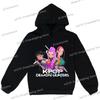 Y2K KPop Demon Hunters Xudilari O'smir Qizlar O'g'il Bolalar Rumi KPop Demon Hunters Xudisi Kuzgi Kundalik Uzun Qisma Bolalar Kiyimi