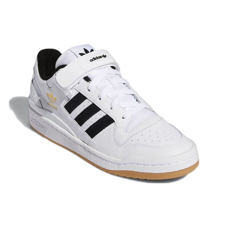 Adidas Forum Low White Black Унисекс Кроссовки Cloud-White Core-Black Gum H01924