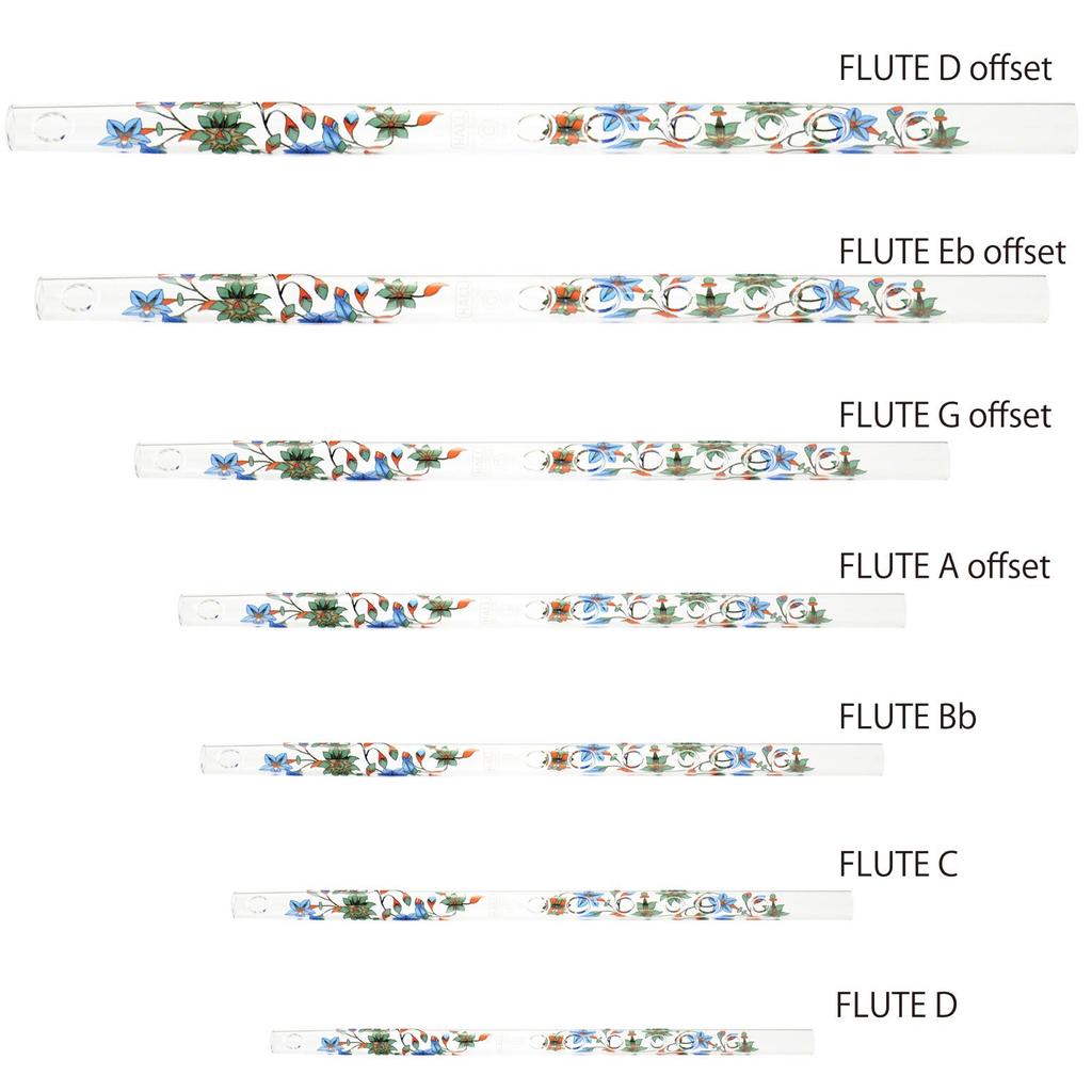 Hall Crystal Flute Offset Model G Tube Total Length 421mm FLUTE G DRAGON