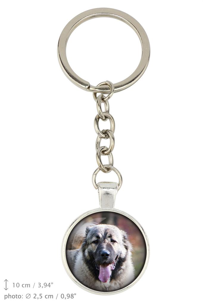 Кавказская овчарка, кавказская овчарка - брелок с вашей фотографией, украшение на ключ, подвеска на сумку от бренда Art-Dog