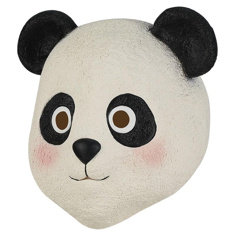Halloween Panda Mask Kids Funny Anime Character Costume Latex DIY Party Prop