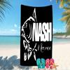 Customizable personalized beach towels Nash logo themed designs.Suitable for the beach, yoga, sports;ideal as beach accessories