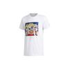 Adidas Chengdu Cartoon Print Basketball Sports Tee Men Tops White GE1062