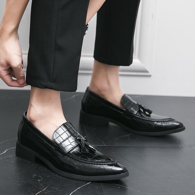 Мода Мода Обувь Офисная обувь для мужчин Повседневная обувь Дышащие кожаные лоферы Мокасины для вождения Удобные слипоны Нарядная обувь мужская
